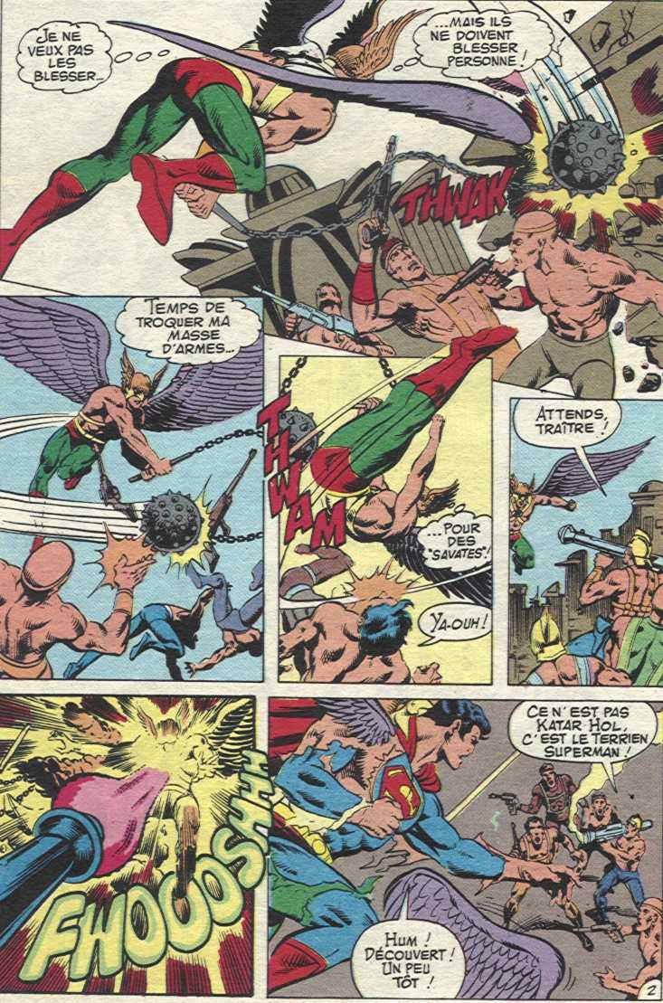 Scan de l'épisode Superman Hawkman